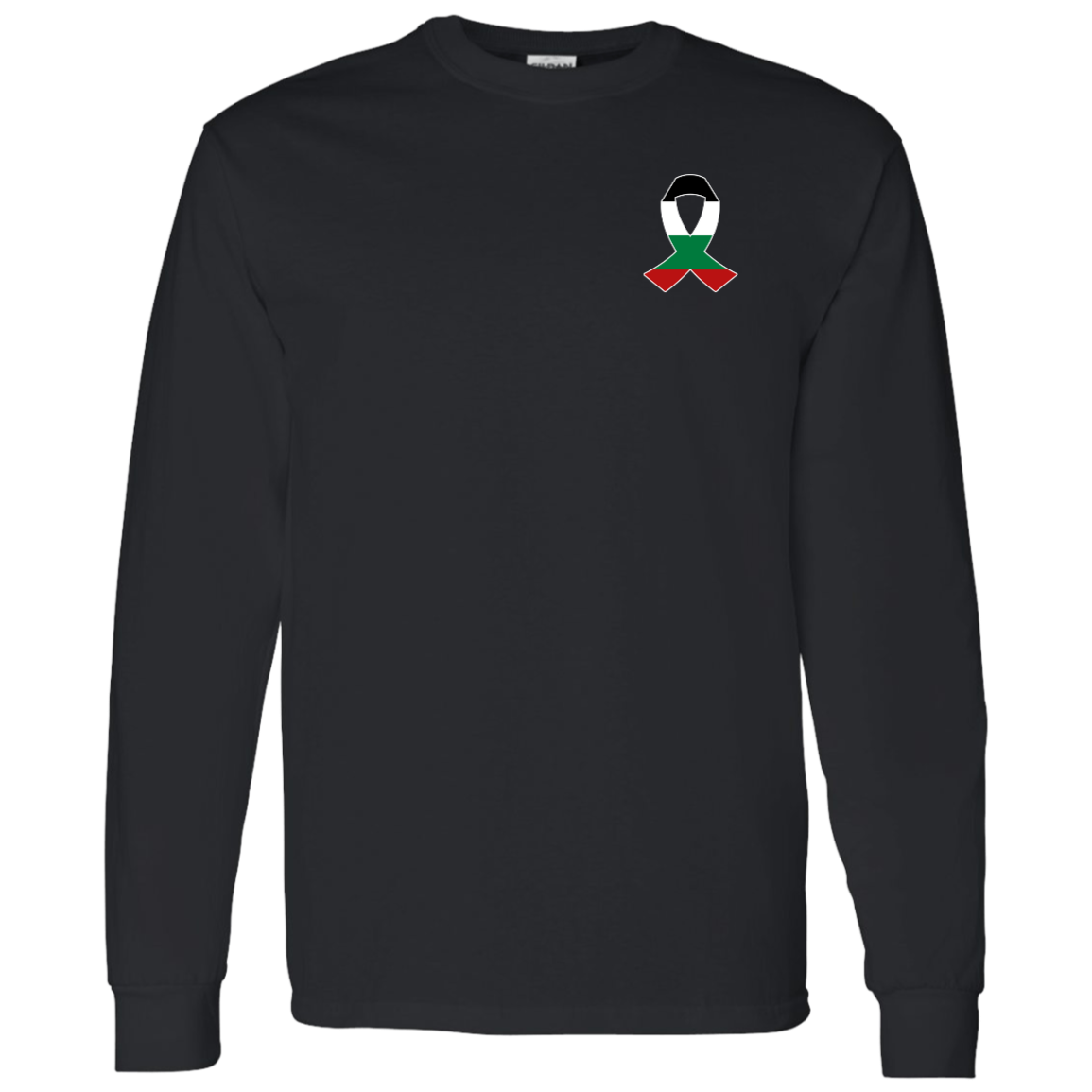 Palestine Awareness Ribbon Long Sleeve Tshirt