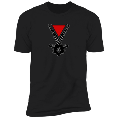 Red Triangle with Weapons of Revenge Tshirts