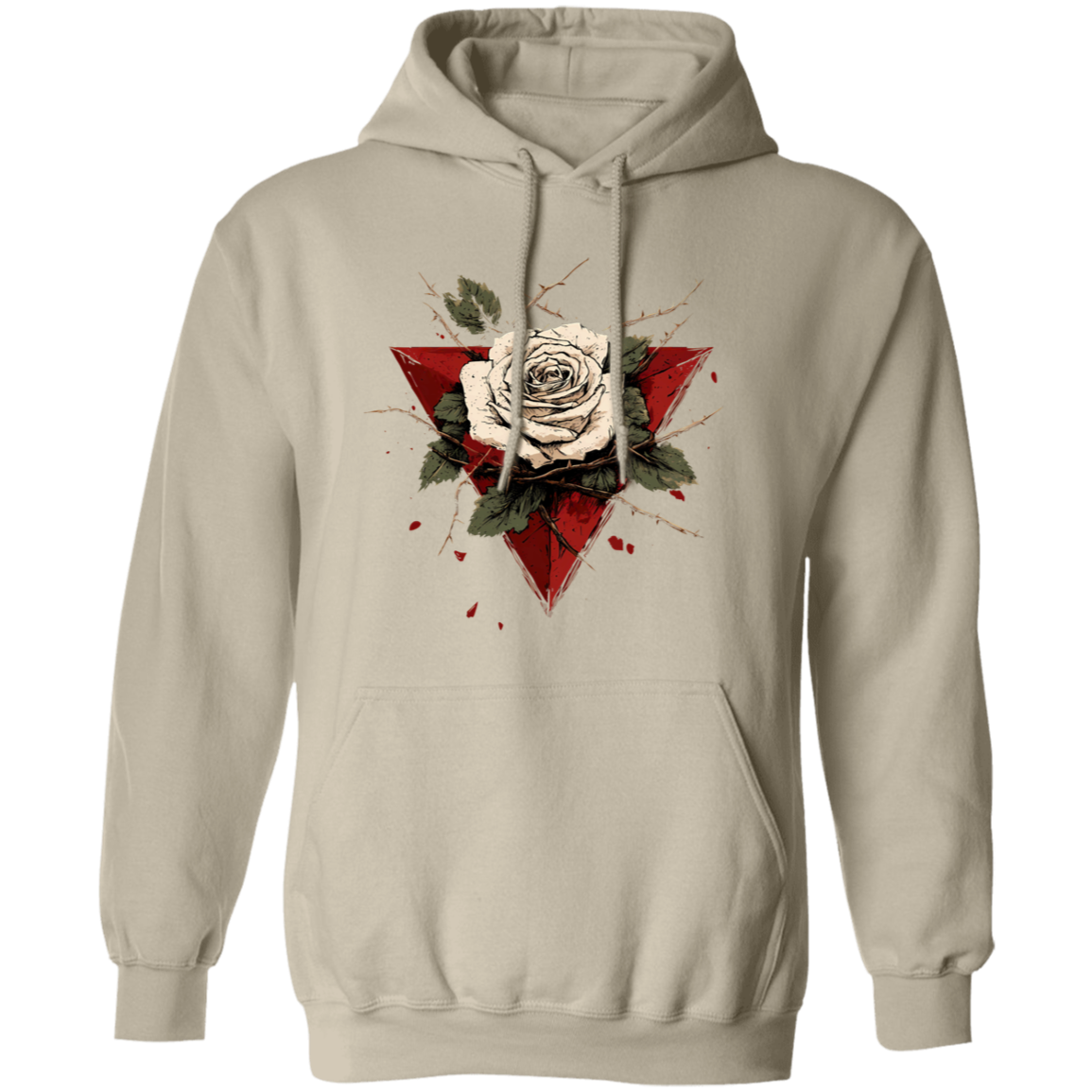 Beautiful White Rose Palestinian Hoodie