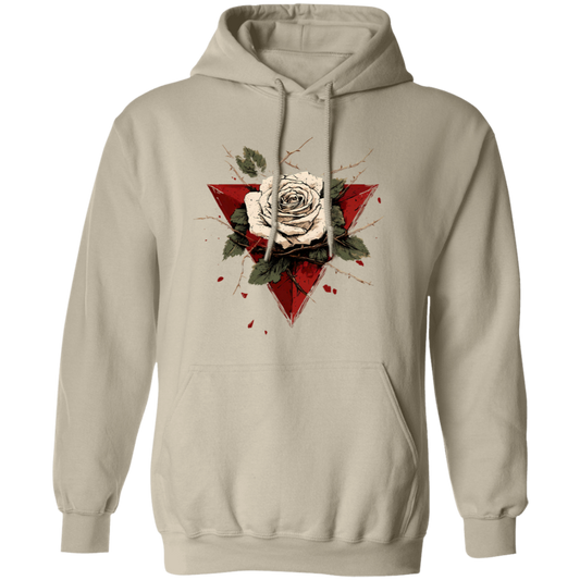 Beautiful White Rose Palestinian Hoodie