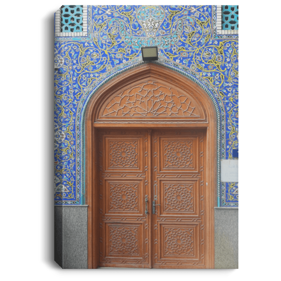 Vintage Arabic Door Architecture | Islamic Wall Art - SunnahBay