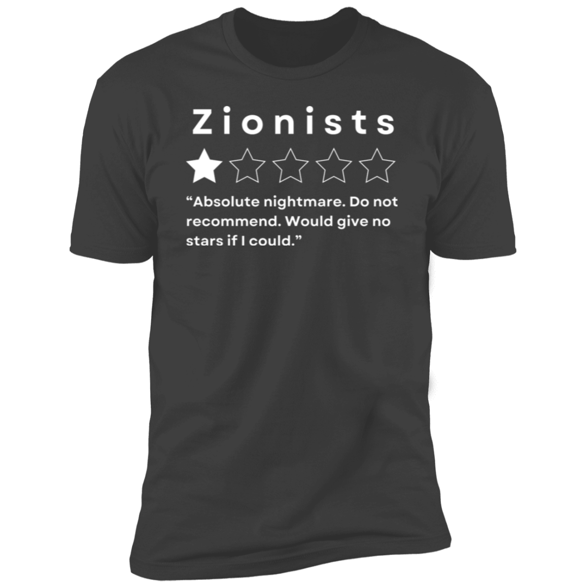 Zionists Do Not Recommend Tshirt