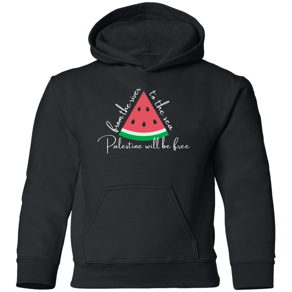 From the River to the Sea Watermelon Kids Hoodie