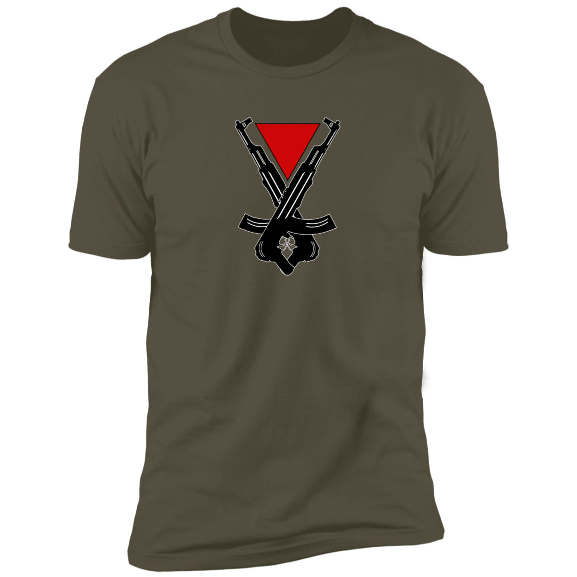 Red Triangle with Weapons of Revenge Tshirts