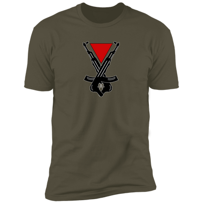 Red Triangle with Weapons of Revenge Tshirts