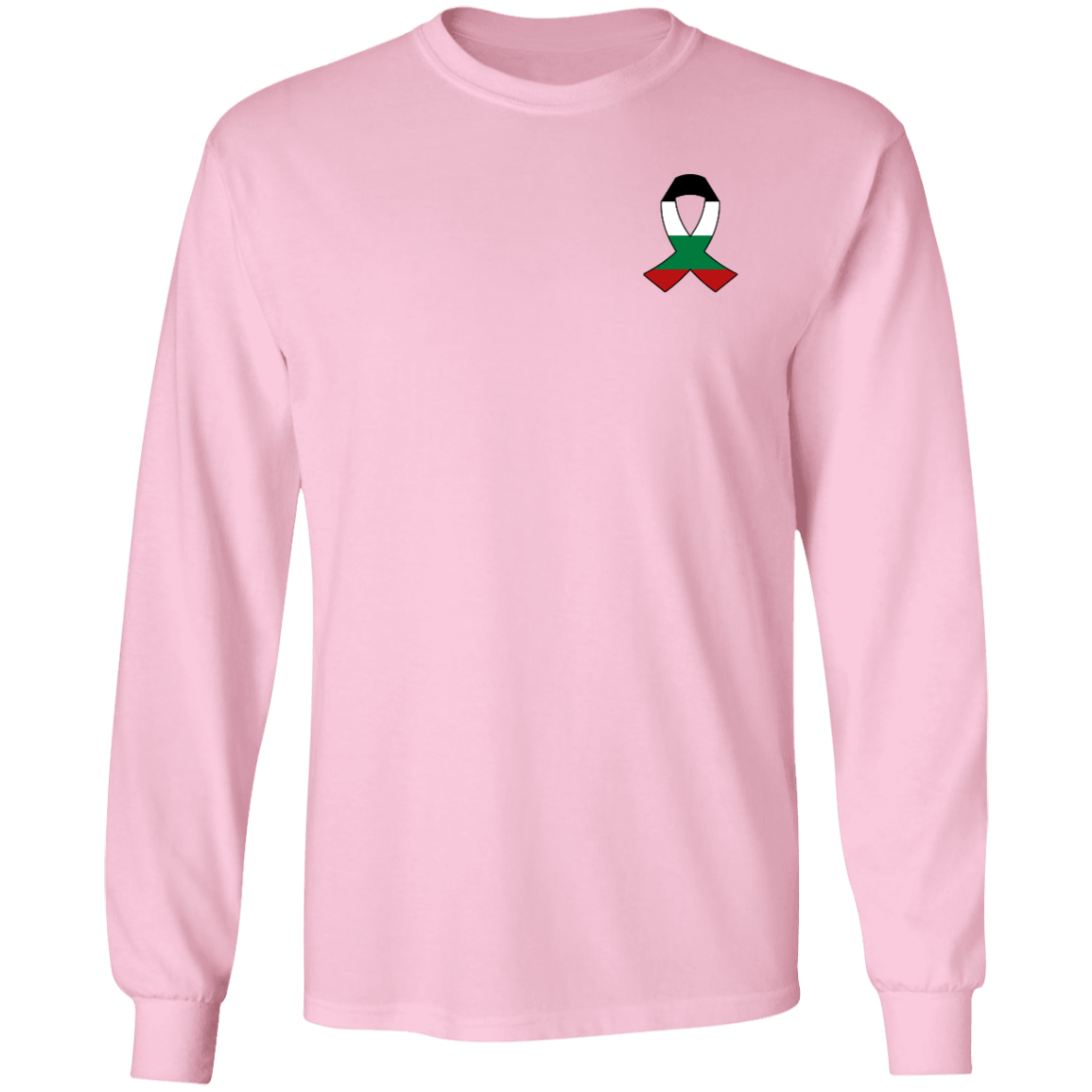 Palestine Awareness Ribbon Long Sleeve Tshirt