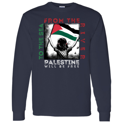 From the River to the Sea Palestine Long Sleeve Tshirt