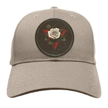 Red Triangle with White Rose Palestine Hat