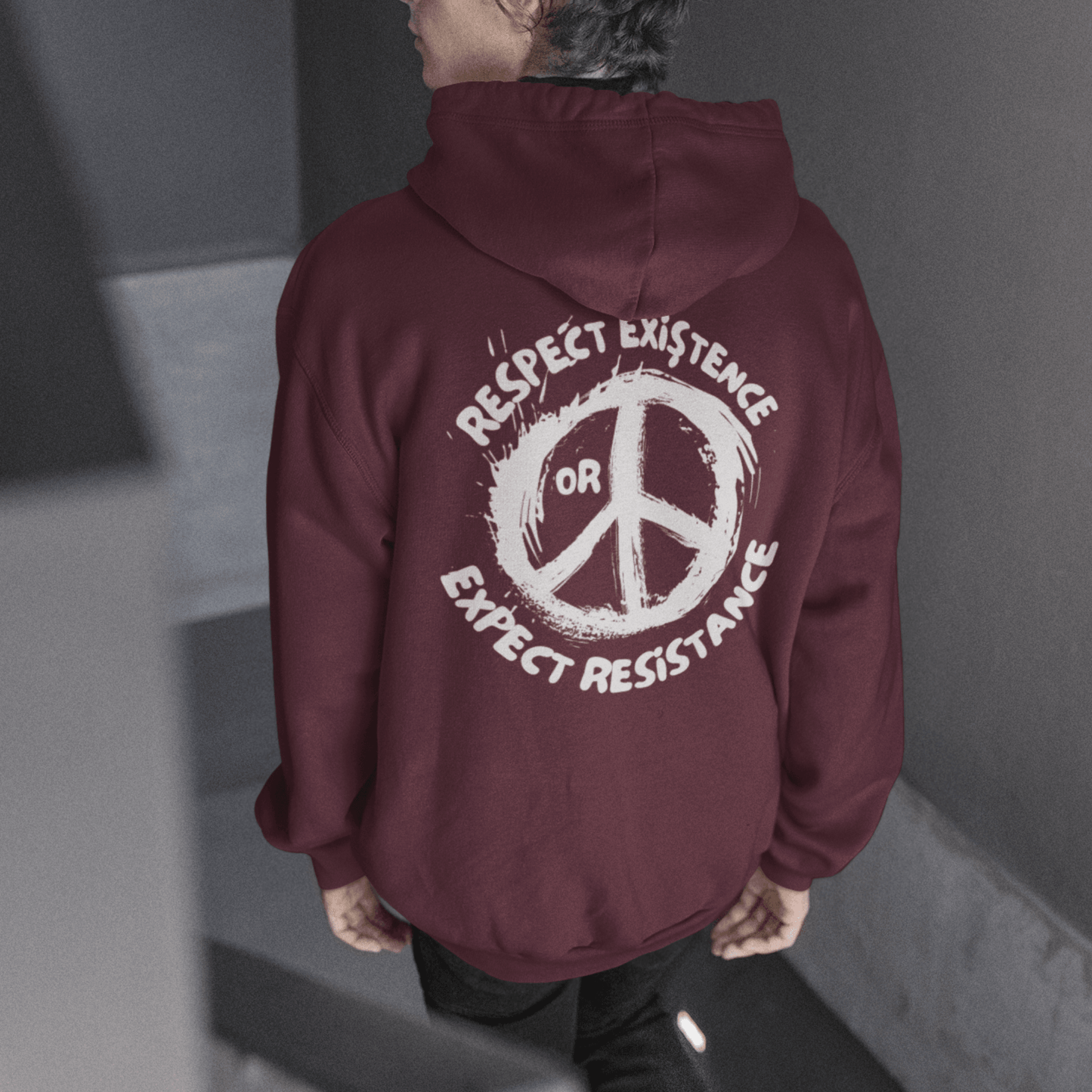 Respect Existence or Expect Resistance Zip Up Hoodie - SunnahBay