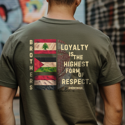 Loyalty Palestine Tshirt with Yemen and Lebanon