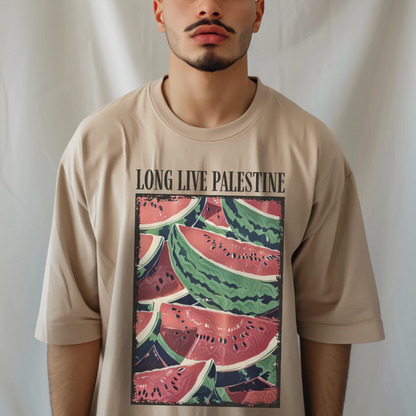 Long Live Palestine Watermelon Tshirt