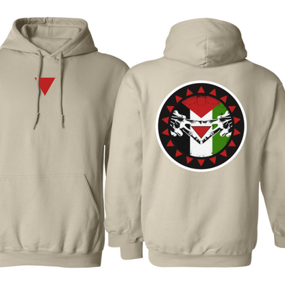 Triangle Target Hand Sign Palestine Resistance Hoodie