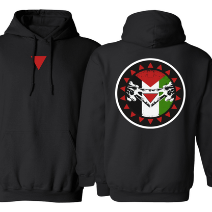 Triangle Target Hand Sign Palestine Resistance Hoodie