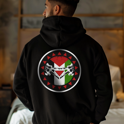 Triangle Target Hand Sign Palestine Resistance Hoodie