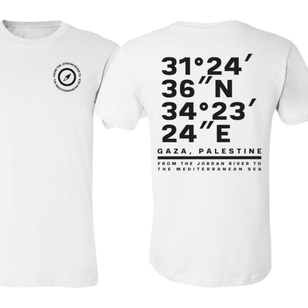 Gaza Coordinates Palestine Tshirt