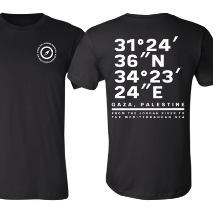 Gaza Coordinates Palestine Tshirt