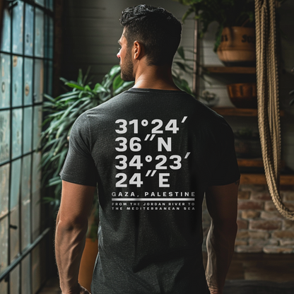 Gaza Coordinates Palestine Tshirt