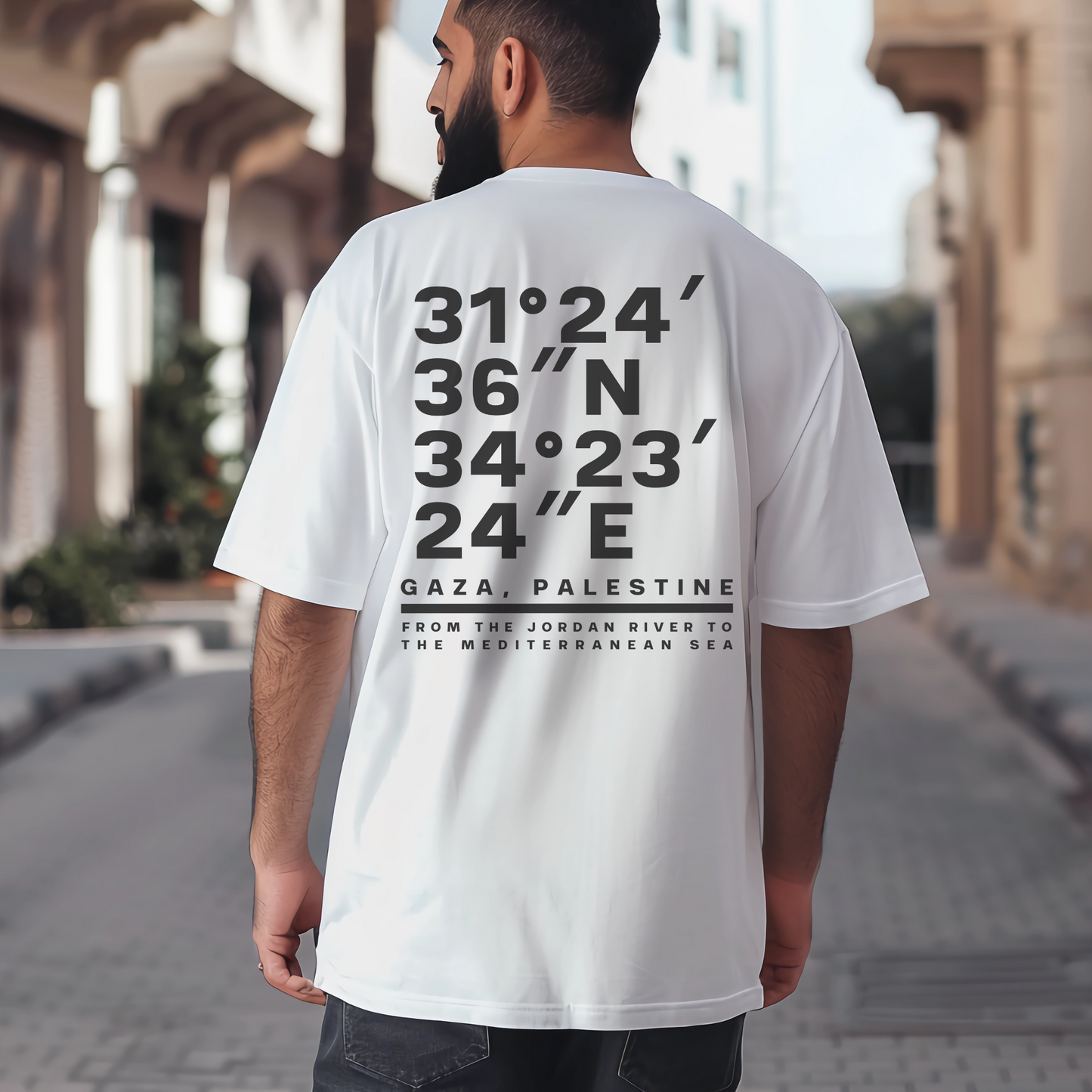 Gaza Coordinates Palestine Tshirt