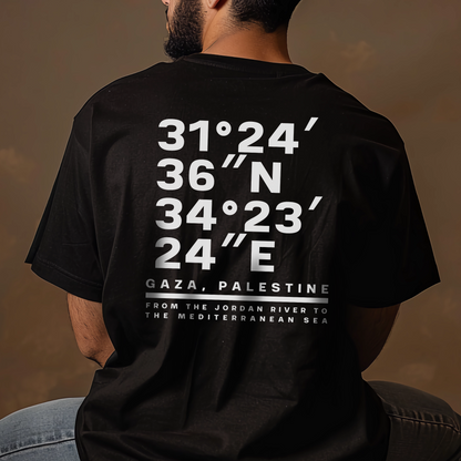 Gaza Coordinates Palestine Tshirt