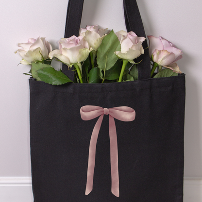 Pink Bow Minimalist Tote