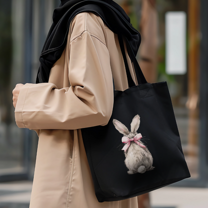 Cute Bunny with a Bow Tote