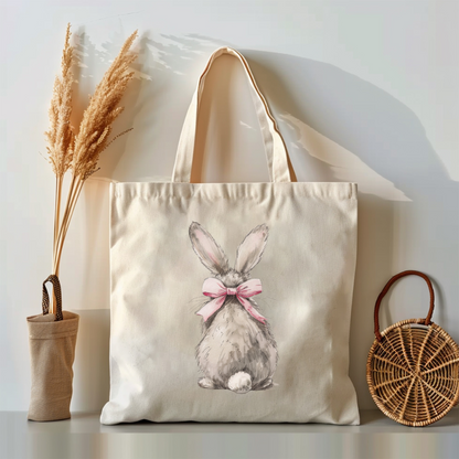 Cute Bunny with a Bow Tote