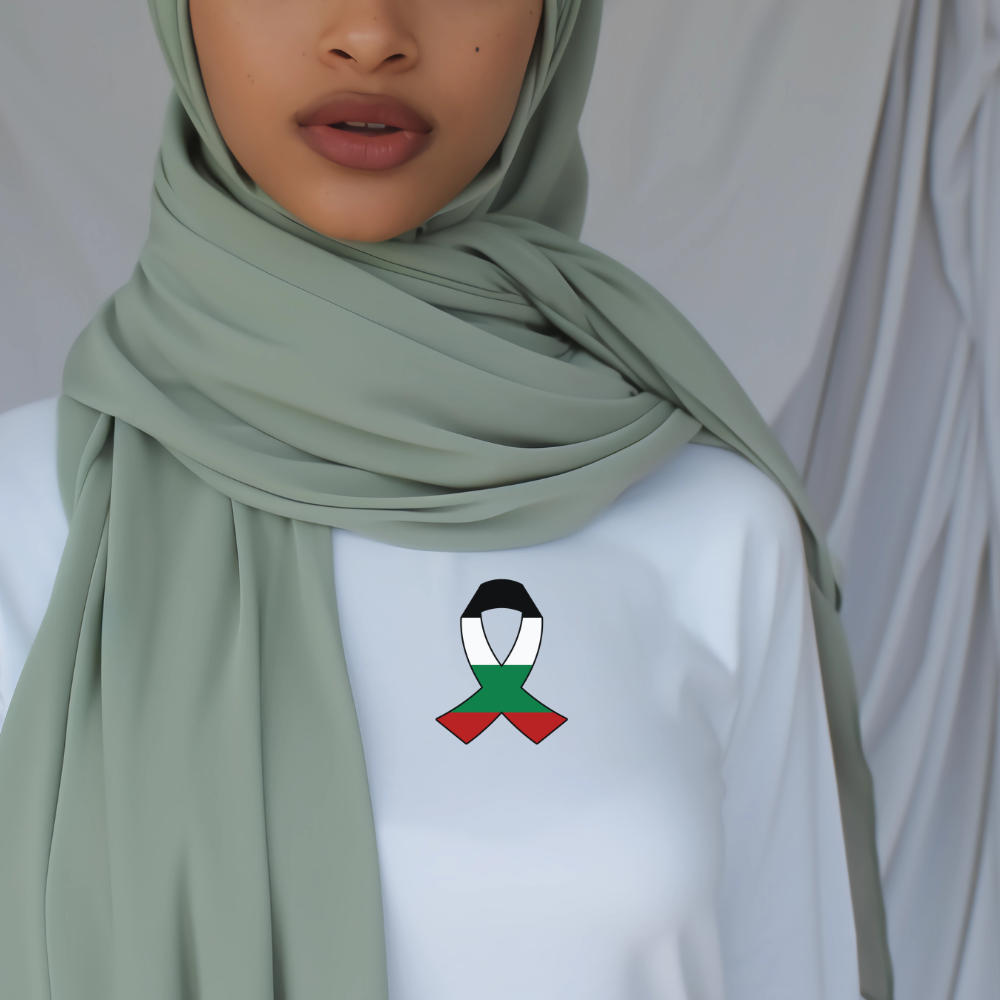 Palestine Awareness Ribbon Long Sleeve Tshirt