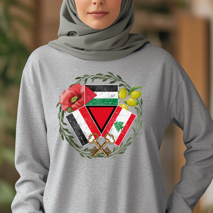 Trilogy of Brothers Palestinian Yemen Lebanon Tshirt