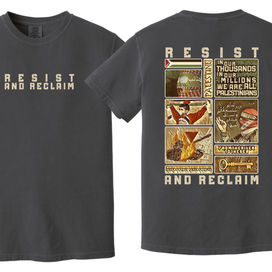 Resist and Reclaim 2 Palestine Collage Tshirt
