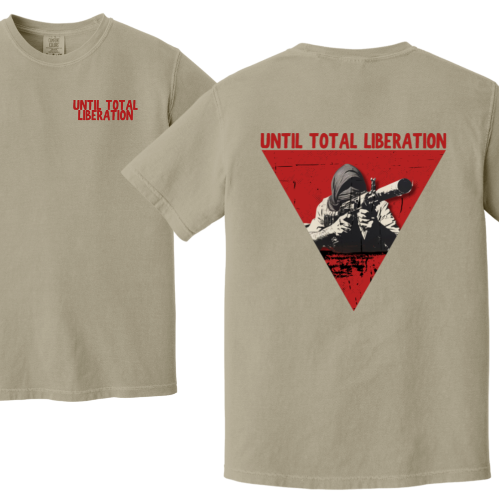 Until Total Liberation Red Triangle Resistance Tshirt