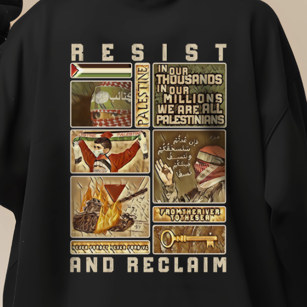 Resist and Reclaim 2 Palestine Support Hoodie