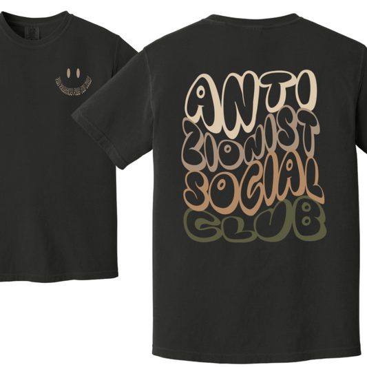 Anti Zionist Social Club Retro Tshirt