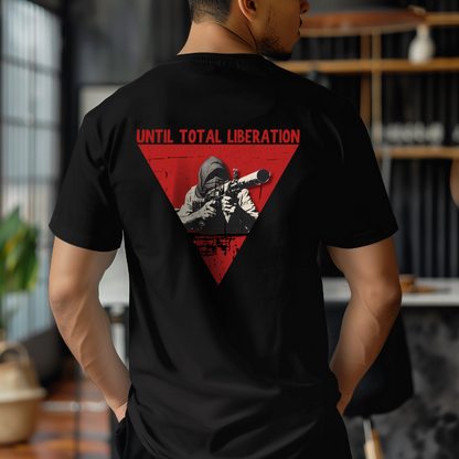 Until Total Liberation Red Triangle Resistance Tshirt