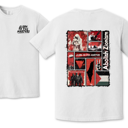 Glory to the Martyrs Red Collage Tshirt