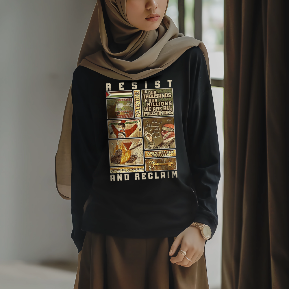 Resist and Reclaim 2 Palestine Long Sleeve Tshirt