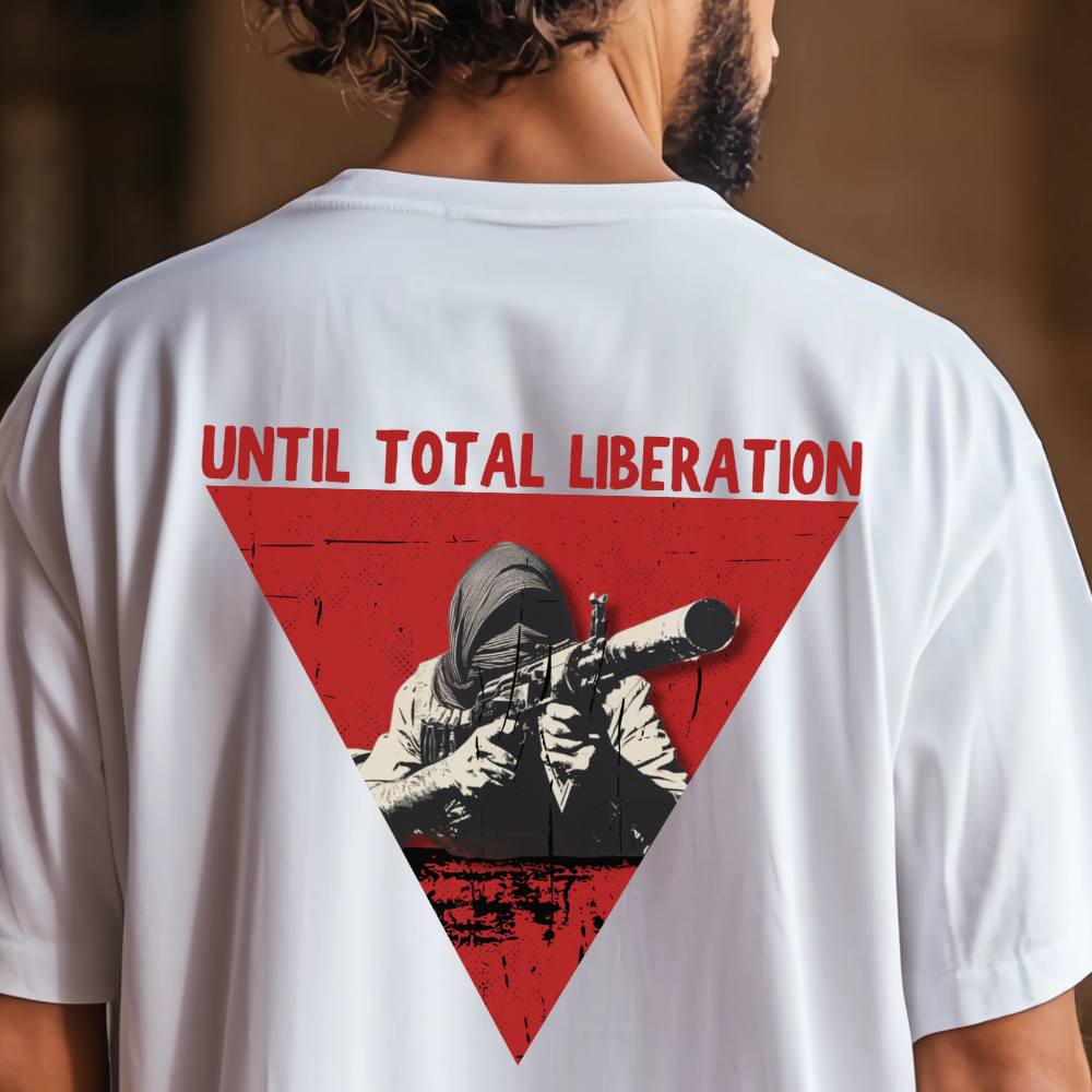 Until Total Liberation Red Triangle Resistance Tshirt