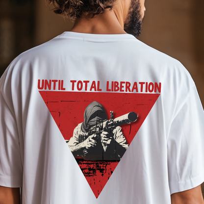 Until Total Liberation Red Triangle Resistance Tshirt