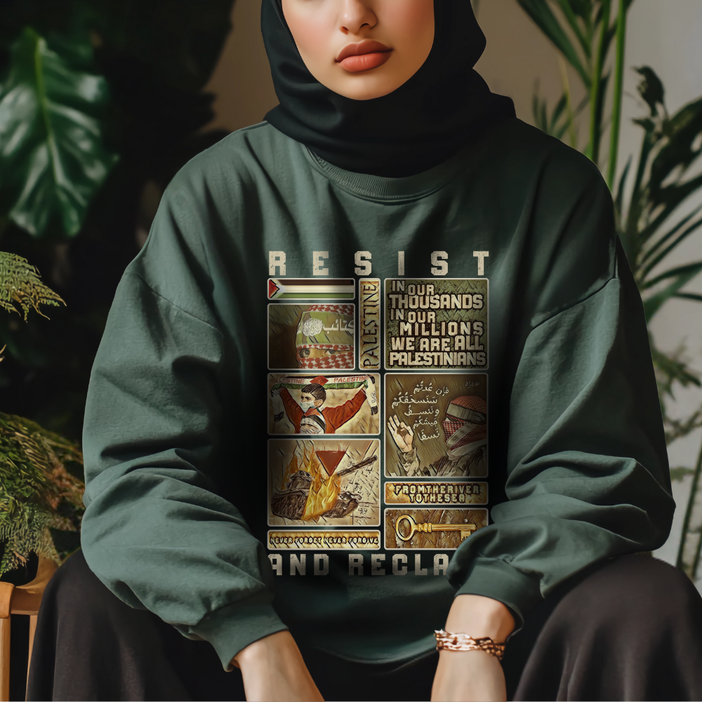 Resist and Reclaim 2 Palestine Long Sleeve Tshirt