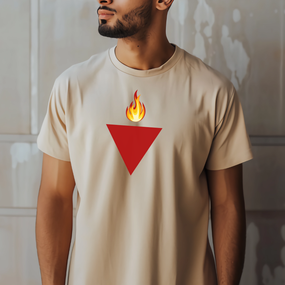 Resistance Red Triangle with Flame Tshirt