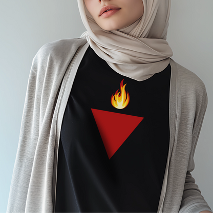 Resistance Red Triangle with Flame Tshirt