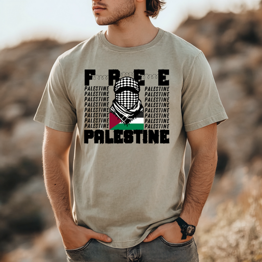 Free Palestine Keffiyeh Resistance Tshirt