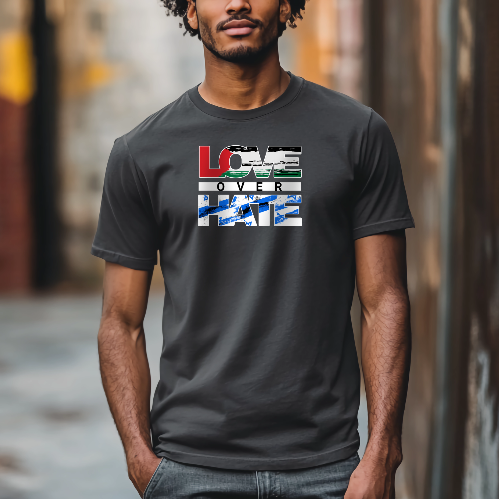 Love and Hate Palestine Support Tshirt