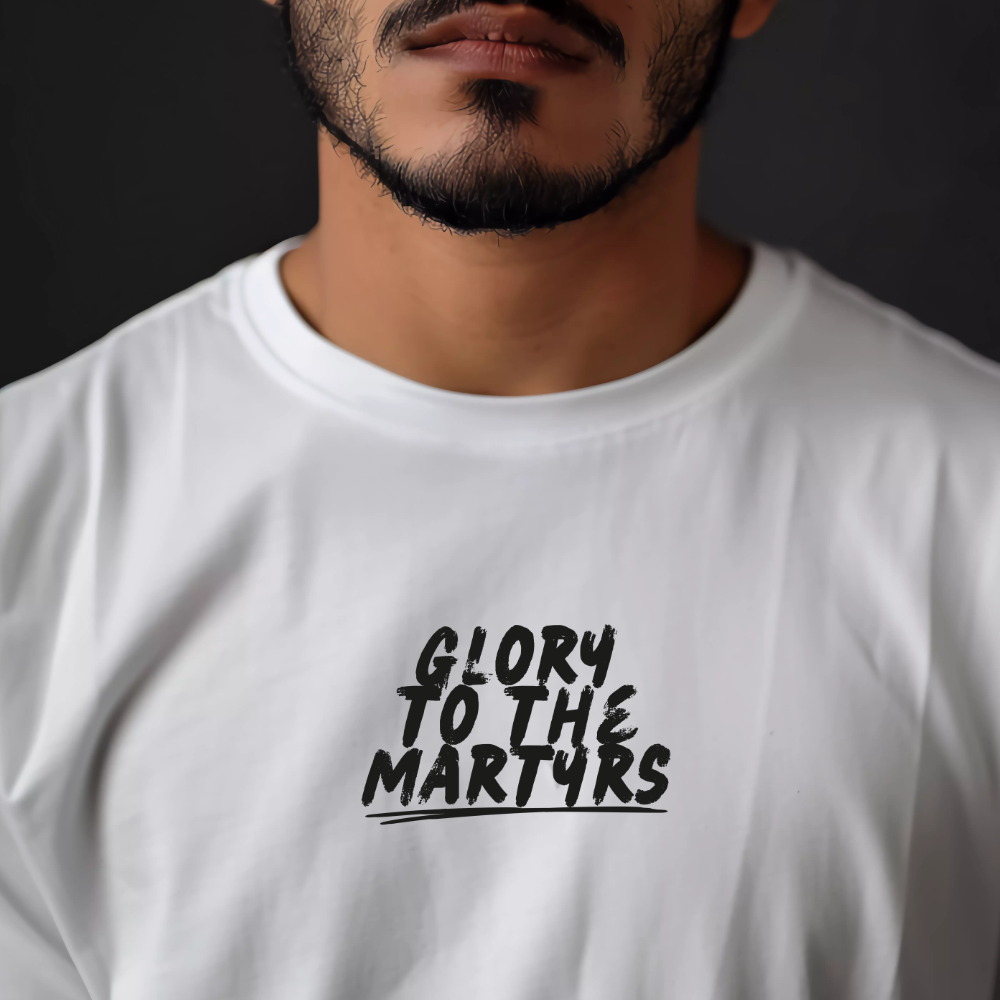 Glory to the Martyrs Red Collage Tshirt