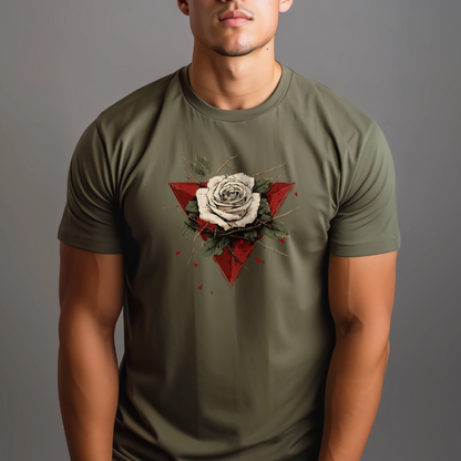 Beautiful White Rose Palestinian Resistance Tshirt