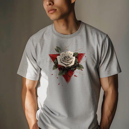 Beautiful White Rose Palestinian Resistance Tshirt