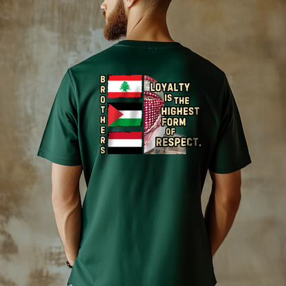 Loyalty and Respect Between Brothers Palestine Tshirt