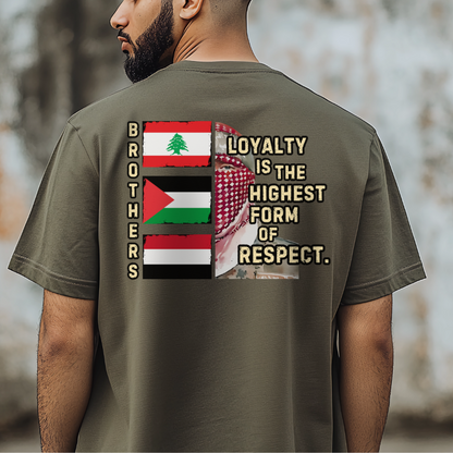 Loyalty and Respect Between Brothers Palestine Tshirt