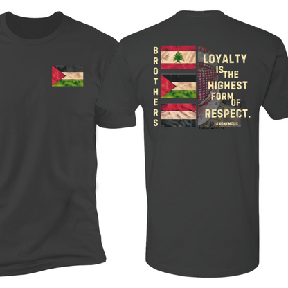 Loyalty Palestine Tshirt with Yemen and Lebanon