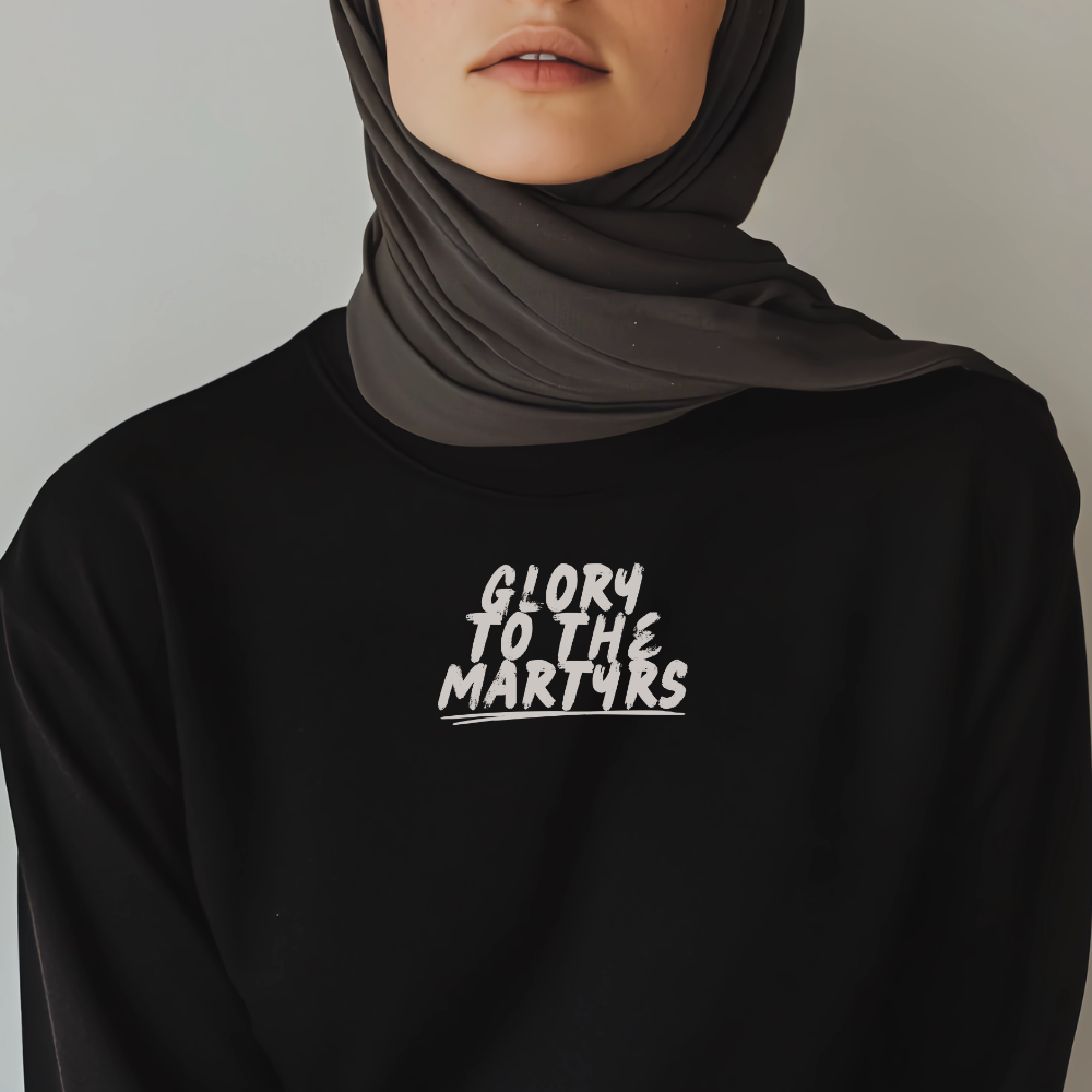 Glory to the Martyrs Red Collage Long Sleeve Tshirt