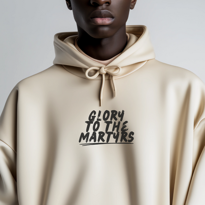 Glory to the Martyrs Red Collage Hoodie